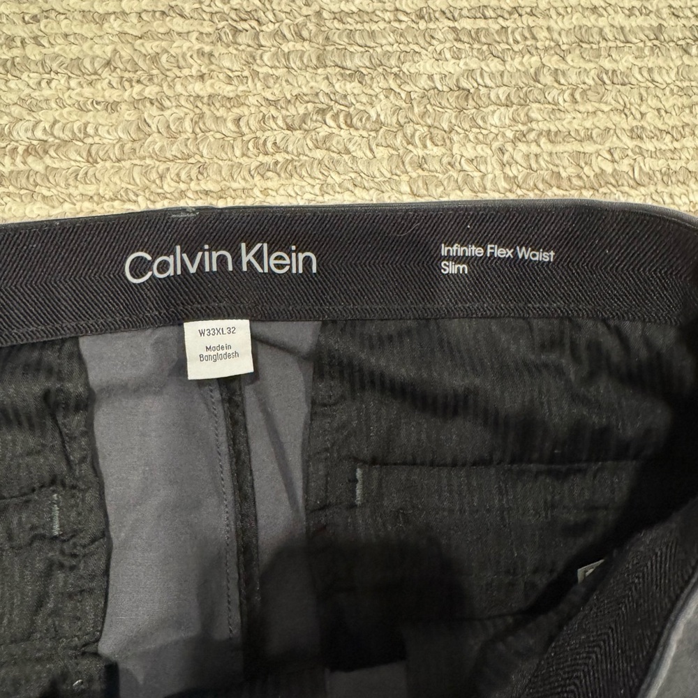 Calvin Klein Charcoal Gray Men's Pants - Picture 4 of 7